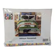 The World of Eric Carle African Savannah TWIN Kids Sheet Set by Dan River NEW
