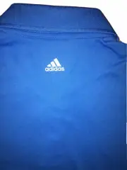 RTLS $60 ADIDAS WOMEN CLIMALITE BLUE GOLF SHIRT SZ S
