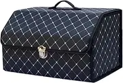 Trunk Organizer, Foldable Storage Box SUV Organizer, Cargo Organization, Car Accessories Interior, Women Car Organization with Lid for Truck, Minivan
