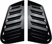 Compatible with VW Polo 5-Door Hatchback MK4 9N 2002-2008 Car Rear Louver Window Side Shutter Cover Trim Sticker Vent Scoop ABS(Black)