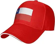 Support Chile Flag Hats Chile Cap for Chilean Men Women Adjustable Baseball Cap Hat