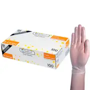 Sofeel Vinyl Low Powder Gloves 5.5g Extra Large Clear 100 Box