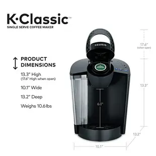 [2美國直購] Keurig K-Classic 咖啡機 K-50 6~10 盎司 Single Serve K-Cup Pod Coffee Brewer