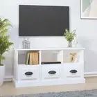 vidaXL TV Cabinet White 100x35x50 cm Engineered Wood 2BB