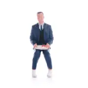 Resin 1/64 Sitting Forrest Gump Scene Props Mini Diorama Miniature Figure Toys
