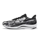 MIZUNO 競速跑鞋 WAVE REBELLION SONIC KAKIZOME 黑白 男鞋 J1GC2392-01