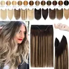 Human Hair Extensions Wire In Remy Clip In 100% Human Hair Thick Headband Wefts