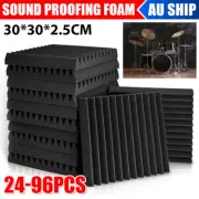 24-96PCS Studio Foam Panels Professional Sound Absorbing Soundproof Wall Panel