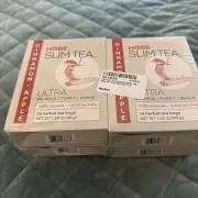 4 Boxes!! Hobe Labs Ultra Slim Tea-Cinnamon/Apple 96 Total Bags