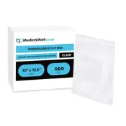 Bubble Out Bags Protective Wrap Bubble Pouches 10"x15.5" 500 Pack Self Sealing