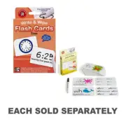 Learning Can Be Fun Write and Wipe Cards Reusable Educational Flash Cards