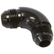 Aeroflow AF521-08BLK -8AN 90 Deg Male Flare Union Black Full Flow No Restrict...