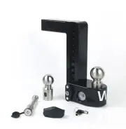 Weigh Safe WS10-2-KA-CER-BLA Black 10" Drop For 2" Shank w/Hitch Pin Lock