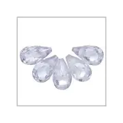 10 Cubic Zirconia Teardrop Briolette 4x6mm Lavender #64853