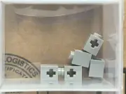 LEGO Parts - Light Bluish Gray Technic, Brick 1 x 1 Axle Hole - No 73230 - QTY 5