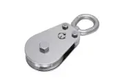 PULL-PRO SWIVEL EYE BLOCK, 3/4" R, 3.8", BU, 316 SS