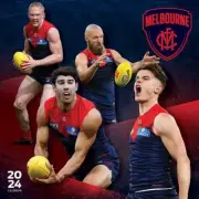 Melbourne Demons 12 Month Square Wall Calendar 2024 Official AFL Team Photos
