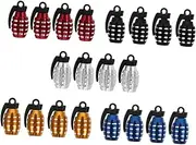 SWOOMEY 20pcs Valves Stem Caps Durable Tire Caps for Cars Suvs Motorcycles Prevent Leakage Dirt Fit Stylish Design