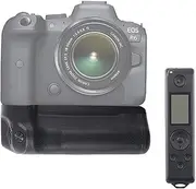 FOTGA Vertical Battery Grip Multi Power Pack with 2.4G Remote Control Kit for Canon EOS R5 R6 R5C Mirrorless Camera Replacement for BG-R10, Supports up to Two LP-E6/LP-E6N/LP-E6NH Batteries