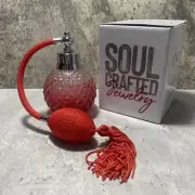 UNO DE 50 Atomiser Perfume Bottle Red/Pink Ombre Rare BNIB Dressing Table Retro