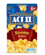 ACT II Xtreme Butter Microwave Popcorn, 6 ct 2.75 oz Bags