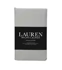 RALPH LAUREN 2PC King 300TC Cotton Dunham Sateen SILVER Gray Pillowcases NEW $50