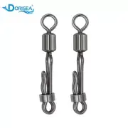 Fishing Rolling Swivel Snap Fishing Hook Fast Connector Leader Line Quick Link