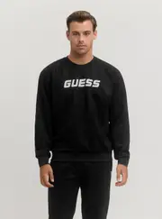 GUESS Men's Black Daril Jumper Size: Small, Elastane