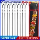 10Pcs Kabob Skewers Stainless Steel Barbecue Flat Skewers Kitchen Accessories