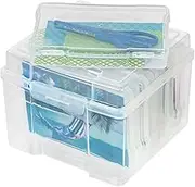 Photo Case, Photo Storage Box, 5" x 7" Photo Box Storage - 6 Inner Photo Keeper Photo Organizer Cases Photos Storage Containers Box Plastic Photo Organiser for Seed, Cards, Picture (Clear)