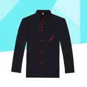 sleeve chef coat Black Cook Uniform Chef Coat Women Men Chef Coats Chef Coat Men