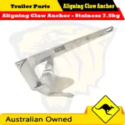 Superior Aligning Claw Bruce Anchor SS316 7.5kg Boats up to 8.5 meters