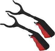Luxshiny 2PCS Extended Reach Garbage Picker Tool Long Handle Ergonomic Trash Grabber for Indoor and Outdoor Cleaning Heavy Duty Litter Picker with Construction
