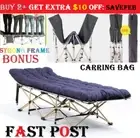 Portable Stretcher Single Foldable Folding Bed Mattress Recliner Camping Mat