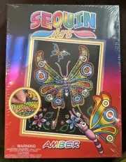 NEW Sequin Art Red, Butterfly, Sparkling Arts and Crafts Picture Kit