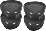 JUMPLAWN 2Pairs Safety Shoe Toe Covers Metatarsal Guards for Work Shoes Plastic Rubber Toe Caps Protect Against Puncture for Men Women
