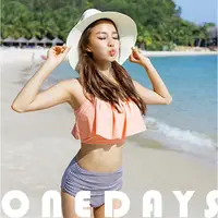 在飛比找蝦皮商城精選優惠-【限量出清】Onedays§兩件式泳衣💋韓國熱銷大荷葉邊分體