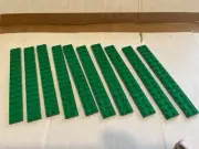 Lego Plate 2x16 Green New