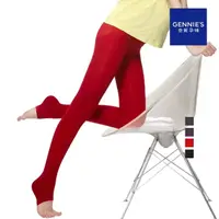 在飛比找momo購物網優惠-【Gennies 奇妮】厚棉踩腳褲襪-黑/紅/深灰/深紫(孕