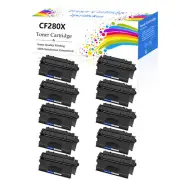 10PK CF280X High Toner Cartridge for HP 80X Laserjet Pro 400 M401dn M401n M425dn