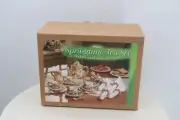 19 pc Springtime Tea Set Ceramic Hand Painted Finish