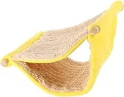 TOGEVAL Parrot Hammock Chinchilla Hamster Swing Bed Easy to Clean Spacious Nest Cave