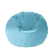 Extra Large Round Velvet Bean Bag Cover - 59" x 59" - Mint Blue