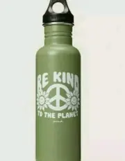 NWT Victoria Secret Pink Green Klean Kanteen Water Bottle Be Kind To The Planet