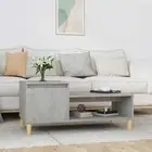 vidaXL Coffee Table Concrete Grey 100x50x45 cm Engineered Wood HEE