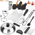 Griddle Accessories Kit,Stainless Steel BBQ Accessories for Blackstone and Camp,