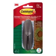 3M 17083BZ-AWES Bronze Metallic Command Outdoor Hook Large 5 lbs. Capacity