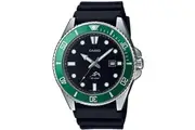 Casio Duro Marlin Silver/Black Green Men's 200m Analog Divers Watch MDV-106B-1A3