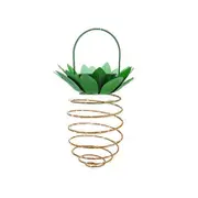 Solar Powered 25 Led Pineapple Light Hanging Fairy String Waterproof For Outdoor Garden Path Decor
