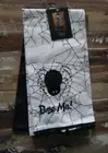 NWT! CYNTHIA ROWLEY CURIOUS SET 2 KITCHEN TOWELS SPIDER *BITE ME!* BLK/WHIITE